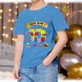 thumbnail image 2 of LUOGENLI Boys Shirts Size 7/8 Toddler Kids Baby Boys Cartoon Dinosaur Short Sleeve Crewneck T Shirts Tops Tee Clothes for 1-7 Years Boys T Shirts Size 7 Boys Shirts 2T e-Sky Blue Size 3-4 Years, 2 of 4