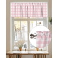 thumbnail image 7 of Pink Buffalo Valances for Windows Plaid Valance Rod Pocket Light Filtering Short Window Treatments Curtains for Kitchen Bathroom Living Room Bedroom, 1 Panel, 42 x 18 Inch, 7 of 7