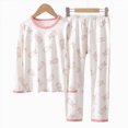 thumbnail image 6 of NOLDARES Baby Kids Girls Outfits Fall Winter Clothing 2pcs Long Sleeve Soft Print Sweatshirt and Cozy Joggers Set Clothes(White,2-3 Y), 6 of 6