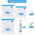 thumbnail image 2 of Manual Vacuum Sealer Kit with 40 Bags, Hand Pump Food Preservation System for Freezer Storage, 2 of 6