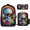 Color-2, variant on Cool Skull DJ with Headphones 3Set Bags for TeenCasual Women Backpack Bookbag for Student