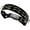 Black, variant on The Rhythm Tech Drum Set Tambourine And Mount Black-Double Row Nickel Jingles