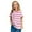 Red, variant on Cethrio Girls Stripe T-shirts, Casual Pullover Short Sleeve Soft Summer Tops Red Size 7-8