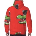 thumbnail image 7 of Pofeuu Cool Crocodile With Sunglasses Print Mens Casual Hooded Collar Drawstring Hoodies Pullover Sweatshirts Casual Long Sleeve Shirts-XX-Large, 7 of 7