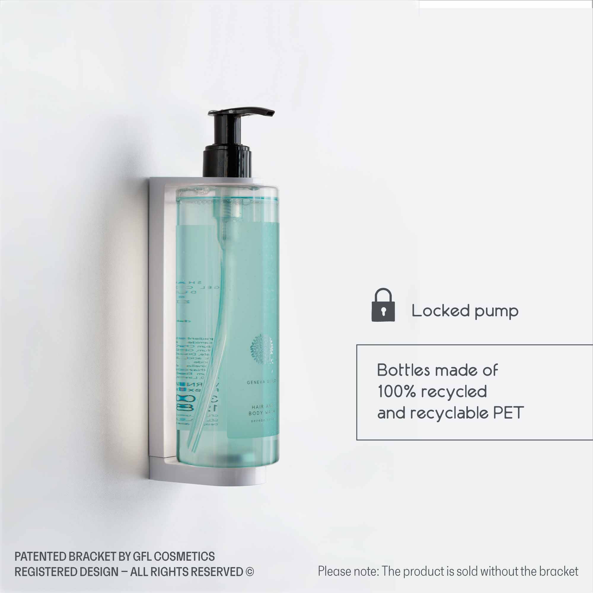 Geneva Guild Hair And Body Wash With Locked Pump (12.84 Fluid Ounce) - 18Pack