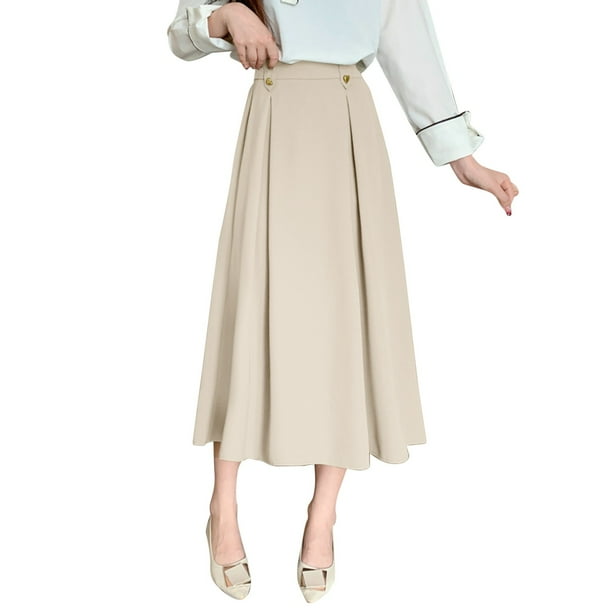 Beige skirt womens sales