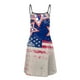 thumbnail image 4 of WILLBEST Vestido Casual Para Mujer, Vestidos De Verano Para Mujer, Minifaldas Casuales Para El Día De La Independencia, Sin Mangas, 4 of 4