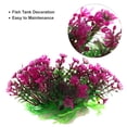 thumbnail image 4 of Unique Bargains 1 Pc Fish Tank Plants Decorations Artificial Aquarium Grass Ball Green Purple 2.56x4.92 Inch, 4 of 7