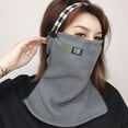 thumbnail image 4 of Lohuatrd Women Winter Thickened Warm Face Guard Solid Color Neck Protector Outdoor Riding Cold Windproof Face Protector, 4 of 8