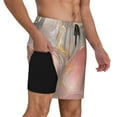 thumbnail image 2 of Fotbe Abstract Marble Texture Traje de Baño para Hombre – Shorts de Natación de Secado Rápido con Forro y Bolsillos-XX-Large, 2 of 6