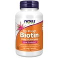 thumbnail image 3 of (2 pack) NOW Supplements, Biotin 10 mg (10,000 mcg), Extra Strength, Energy Production*, 120 Veg Capsules, 3 of 10