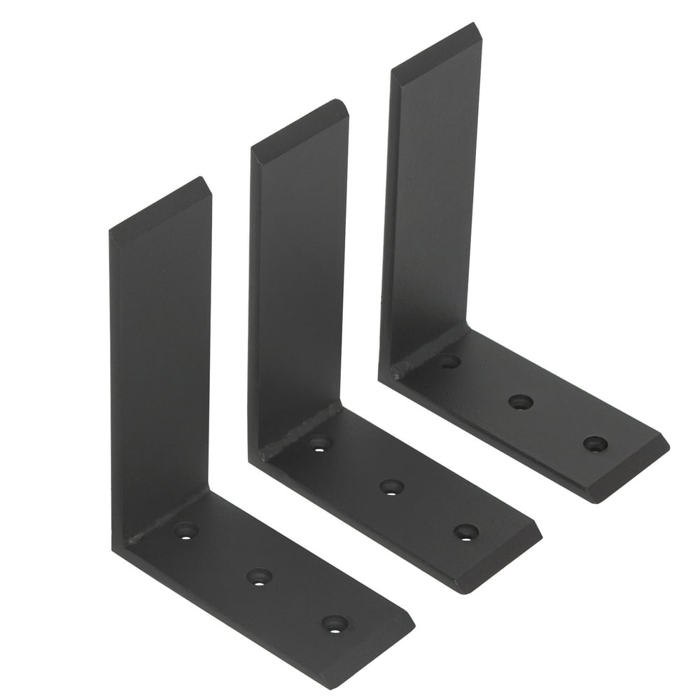 3 Heavy Duty Black Steel 6”x8” Countertop Support Brackets! Corbel Lot L Shelf