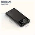 thumbnail image 3 of 10000mAh Portable Power Bank with Lithium Polymer Battery, ABS Shell, 10W Max Output, PE2.0 Charging Protocol, Multi USB Port Output, 141×69×15mm, 255g - Available in Black and White, 3 of 4
