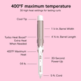 thumbnail image 6 of Conair Double Ceramic Curling Iron, 1.25", Rose Gold, 6 of 8