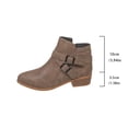 thumbnail image 5 of Khaki Ladies Breathable Short Boots Side Zipper Detail Pointed Toe Thick Low Heel For Indoor And Outdoor, 5 of 9