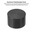 thumbnail image 4 of Uxcell Aluminum Potentiometer Knobs 1/4"x1.6", D-Shaped Straight Tube Knobs Black, 4 of 6