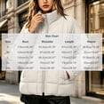 thumbnail image 3 of Mifsaly Quilted Puffer Jacket for Women Stand Collar Zip Up Long Sleeve Oversized Lightweight Winter Coat Fall Cold Weather Casual Warm Outerwear with Pockets Beige,L, 3 of 8