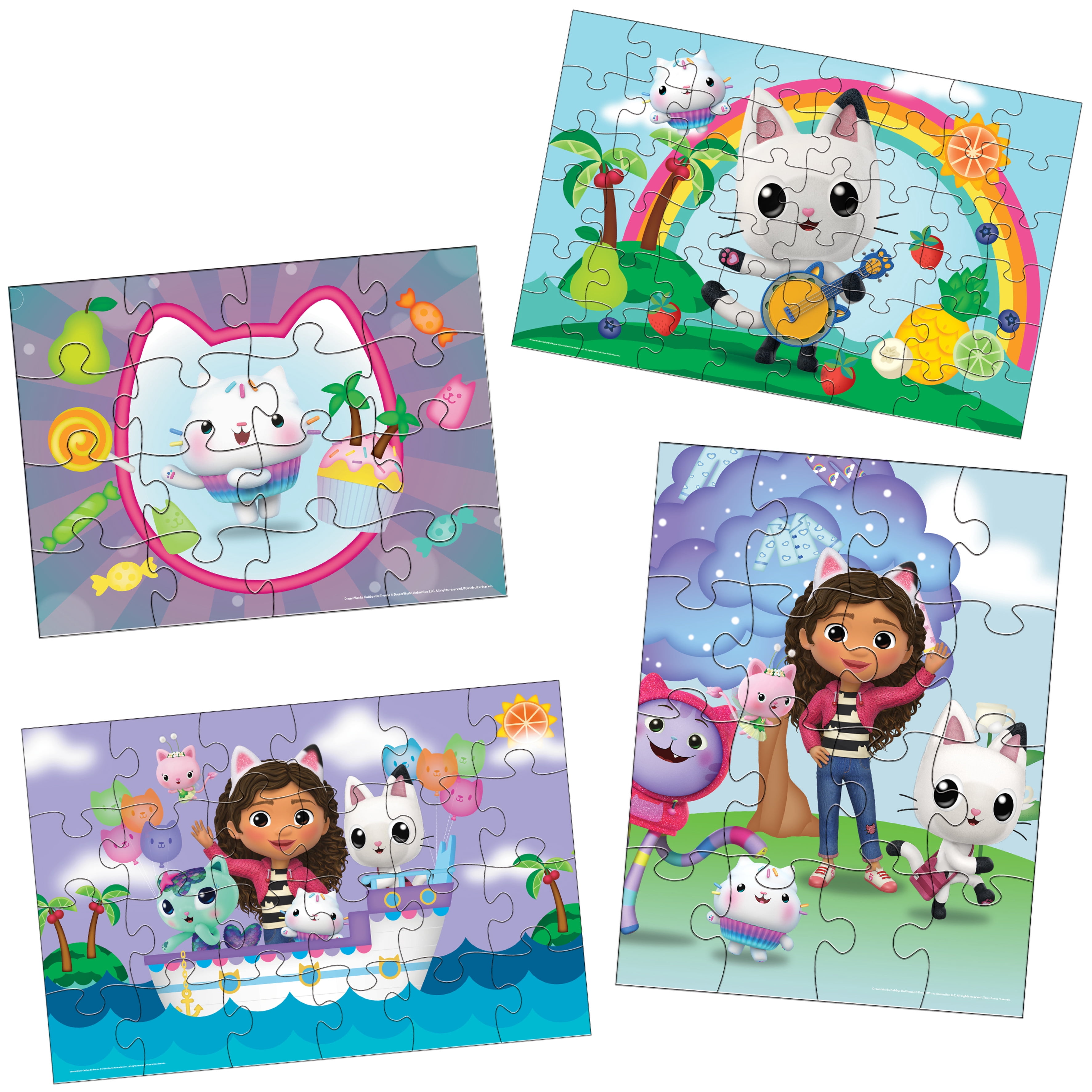 Gabby’s Dollhouse, 8 Jigsaw Puzzle Bundle in Storage Box