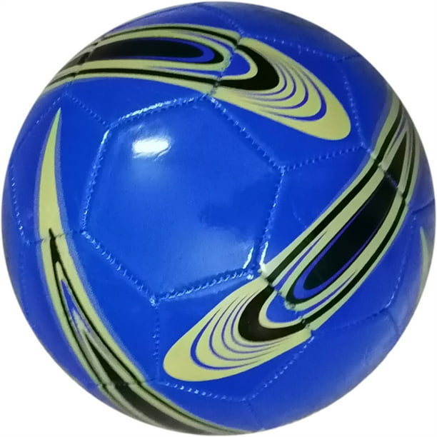 Eigraketly Pelota de fútbol cosida a máquina, pelotas de fútbol para partidos de equipo, entrenamiento de Club antiprensa, tamaño 5, práctica Deportes y aire libre Azul