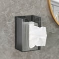 thumbnail image 3 of Wall Mounted Tissue Box Holder for Bathroom and Office - Inverted Paper Towel and Face Towel Storage Organizer, 3 of 5
