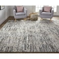 thumbnail image 5 of 2' X 3' Gray Blue And Silver Wool Abstract Hand Knotted Area Rug, 5 of 10