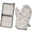 Pioneer Flower Floral-1, variant on Pioneer Flower Floral Print Pattern 2-Pack Oven Mitts Set, Heat Resistant Kitchen Gloves, 7.7" X 12"