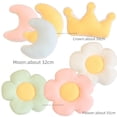 thumbnail image 4 of Almohada de felpa con diseño de arcoíris, cojín colorido con forma de corona, Luna, Nube de la suerte, decoración del hogar, sofá, gran oferta, 4 of 5