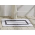thumbnail image 1 of Better Trends - Alfombrillas De Baño 100 % Algodón, Color Blanco Y Gris, Reversibles, Absorbentes Y Lavables A Máquina, Para Bañeras, Duchas De Lluvia Y Debajo Del Fregadero, 21 X 34 Pulgadas, 1 of 5