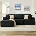 thumbnail image 2 of Kojooin 108" Modular Sectional Sofa - L Shaped Boneless Cloud Couch with 67.5" Chaise, Reversible L/R Facing, No Assembly Required, 2 of 9