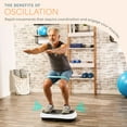 thumbnail image 4 of Lifepro Waver Mini Vibration Plate Exercise Machine – Whole Body Vibrating Plate Machine for Lymphatic Drainage, Muscle Toning & Recovery with Resistance Bands & Remote - White, 4 of 9