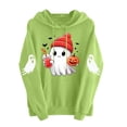 thumbnail image 5 of Sweatshirts for Women Halloween Printed Long Sleeve Hooded Sweatshirt, 5 of 6