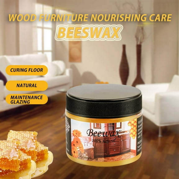 Dademeo 3 OZ Beeswax Furniture Polish, Multipurpose Wood Seasoning Beeswax for Wood Floor Tables Chairs Cabinets Doors Care, Natural Beeswax for Cleaning and Polishing