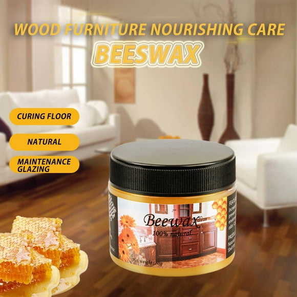 Herramientas y mejoras para el hogar Nueva cera de abejas micromolecular natural para abrillantar y pulir muebles Cera sólida 80 g un limpiador