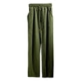 thumbnail image 6 of Men's Textured Straight Leg Loose Pants, Casual Relaxed Fit Workout Stretch Trousers for Spring Fall and Daily Comfort,Army Green,L, 6 of 6