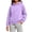 Purple, variant on Enjoytime Hoodies for Girls Solid Color Long Sleeve Pullover Sweatshirt Fall Winter Casual Kids Clothes with Pockets
