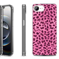 Shockproof Protective Phone Case for iPhone 16e, by OneToughShield - Cheetah Pink