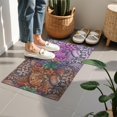 thumbnail image 4 of Multicolor Paisley and Floral Pattern Door Rugs,Washable Non Slip Door Mats Indoor,Decorative Door Mats,Entry Mat Indoor for Entrance,Bedroom,Kitchen,Bathroom,16"x24", 4 of 6