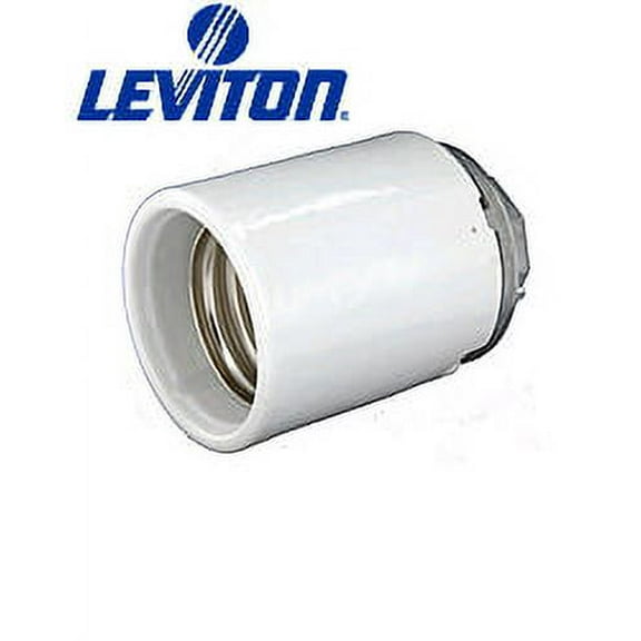 Leviton 8680 Mogul Base Porcelain Incandescent Lampholder w/ Cap and Liner