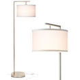 thumbnail image 1 of Brightech Lampe Intelligente Moderne sur Pied avec Lumière LED, Nickel Satiné, 1 of 8