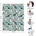 thumbnail image 4 of Corgi Dog and Flowers Blanket,Comfortable Soft Lamb Wool Throw Blanket,All Season,Warm Lightweight Blankets for Sofa Bed Couch Living Room Chair,30"x40", 4 of 4