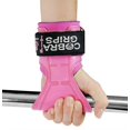 thumbnail image 4 of Grip Power Pads Cobra Grips Padded Unisex Neoprene Pink Weight Lifting Gloves, One Size Fits All, 4 of 9