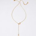 thumbnail image 4 of Collar de lazo para mujer, collar de luna y estrella, gargantilla de oro para mujer, gargantilla delicada, joyería de cadena para mujeres y niñas, 4 of 5