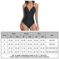 thumbnail image 2 of Traje de Baño Conjuntos de bikini Tirantes finos Traje de baño Control de barriga para mujer (Negro M) Cgtredaw Negro T M para Mujer, 2 of 7