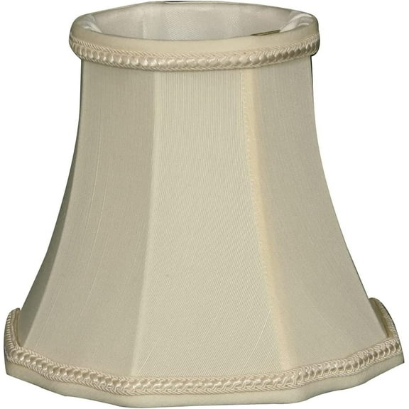 Royal Designs, Inc. Decorative Trim Scallop Bell Chandelier Shade CS-701EG-6, Eggshell, 3 x 5 x 4.5, Pack of 6