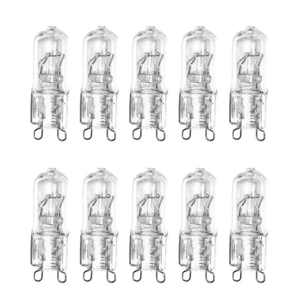 (10)-Pack 35 Watt G9 110V 35W 120 Volt T4 Clear Light Bulbs 35watt looped pins