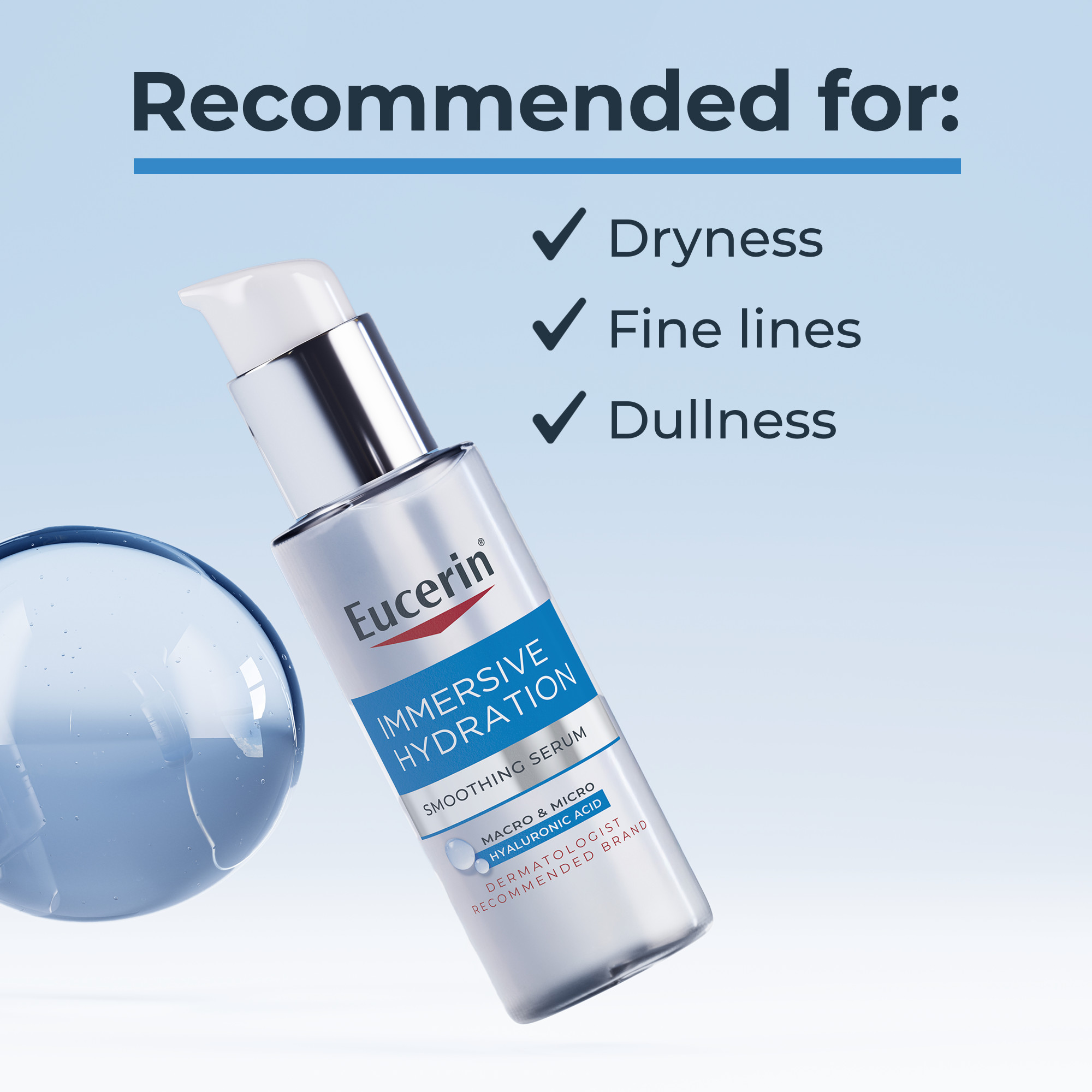 Eucerin Immersive Hydration Smoothing Face Serum, 1 fl oz photo 5