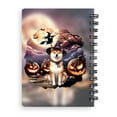 thumbnail image 2 of Spooky Halloween Night Witch Shiba Inu Glowing Pumpkins Spiral Bound Journal Shibas Dog Lovers Gifts Idea 5x7in Spiral Notebook - 12015, 2 of 5