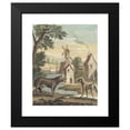 thumbnail image 2 of Louis-Simon Lempereur 15x18 Black Modern Framed Museum Art Print Titled - The Wolf and the Skinny Dog ​​(The Wolf and the Thin Dog) (1756), 2 of 5