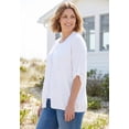 thumbnail image 3 of Woman Within Plus Size Perfect Tie-Front Bow Cardigan, 3 of 4