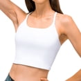 thumbnail image 1 of Chaleco de yoga blanco con almohadilla en el pecho Chaleco sexy Correa de fitness deportiva transpirable MFZFUKR BST3028423-3, 1 of 6